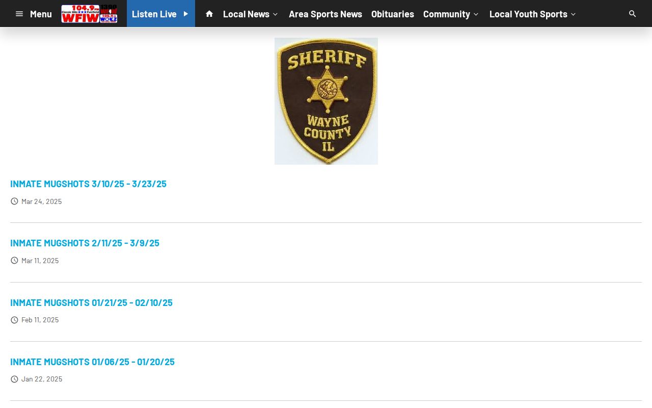 Jefferson County crime news source check showing WFIW mugshots page scope